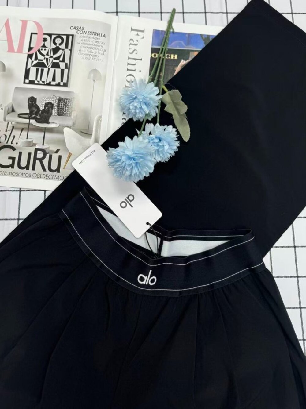 NWT 💗Black ALO Yoga  Straight-Leg Trouser Pants🤭Authentic (Length:30" Inseam) - Picture 4 of 9